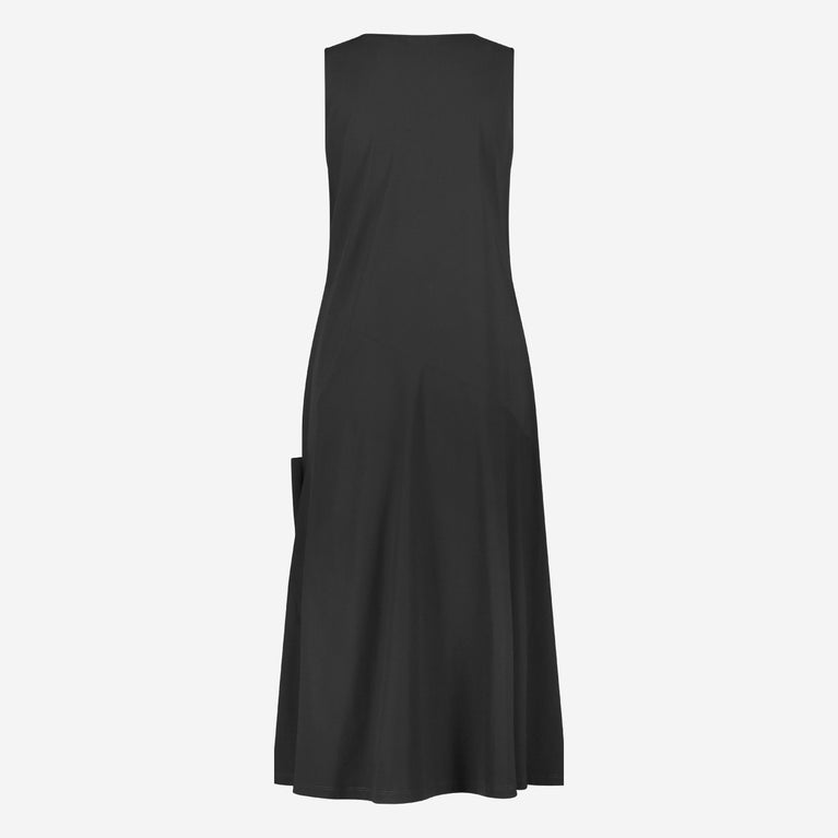 Laris Dress Technical Jersey | Black