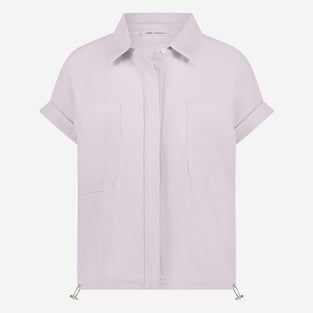 Renate blouse technical jersey | Light Pudra