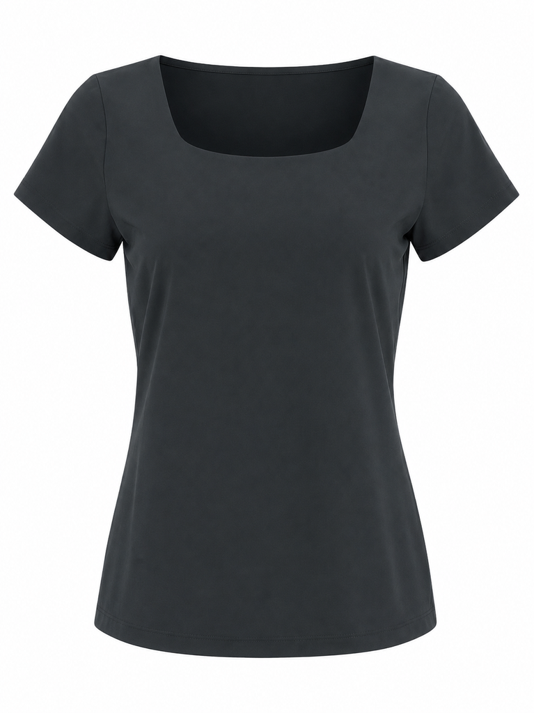 T shirt Sara Easy Wear Technical Jersey | Grigio Notte