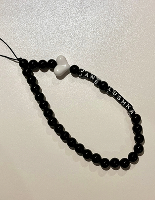 Jane Lushka Phone Charm | Black