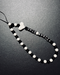 Jane Lushka Phone Charm | White/Black