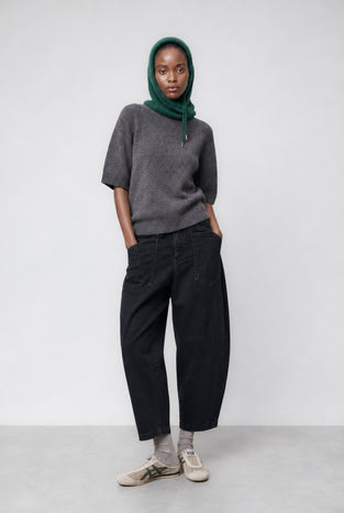Alpaca knitted top WP01 | Dark Brown