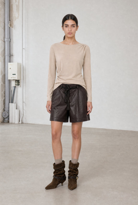 Ari cotton top | Beige
