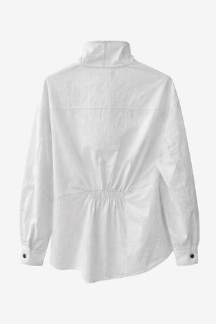 Talia cotton fancy blouse | White