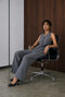 Теssa back knitted vest | Grey