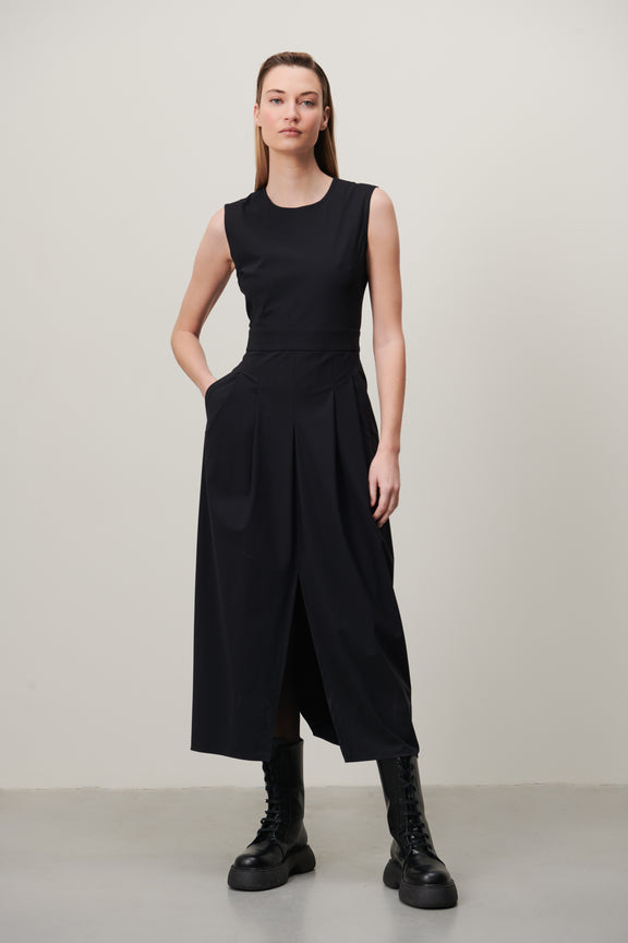 Jackie Dress Technical Jersey | Black