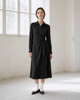 Trydi dress technical jersey | Black