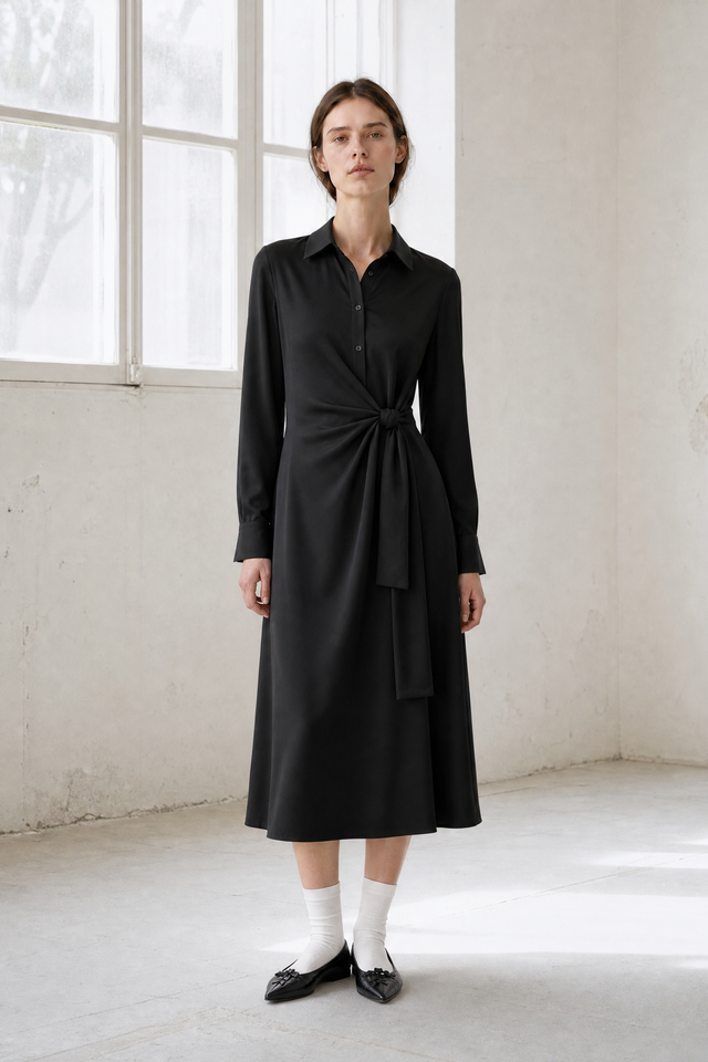 Trydi dress technical jersey | Black