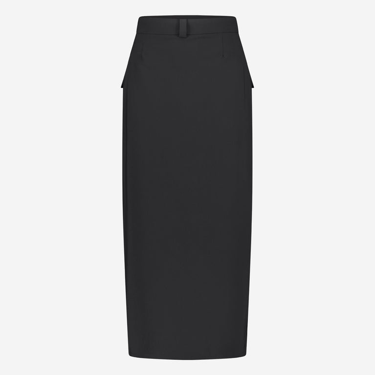 Lara Skirt Technical Jersey | Black