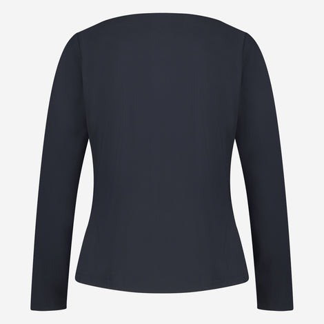 Alise Blouse Technical Jersey | Blue