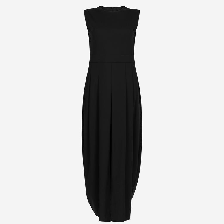 Jackie Dress Technical Jersey | Black