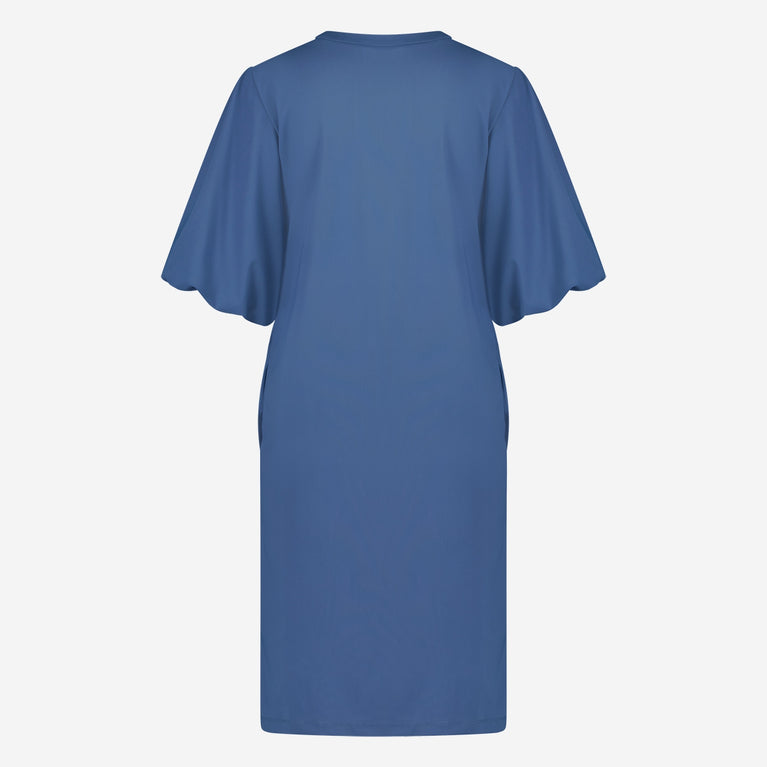 Ava Dress Technical Jersey | Mid Blue