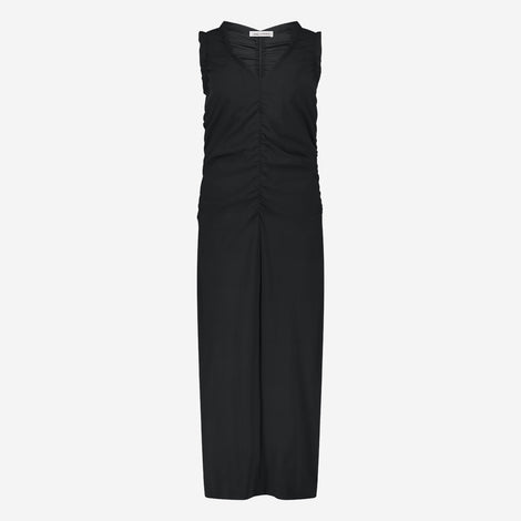 Romana dress technical jersey long | Black