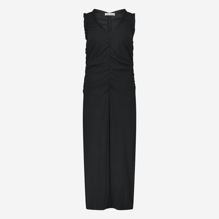 Romana dress technical jersey long | Black