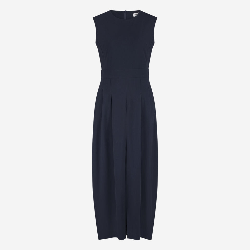 Jackie structure technical jersey dress | Blue
