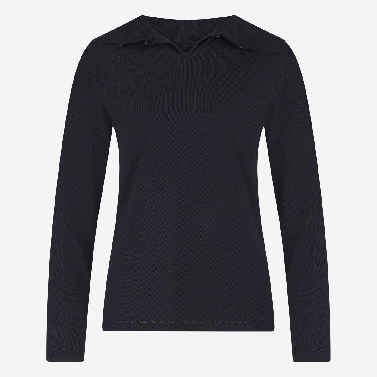Hilary top brush tech jersey | Black