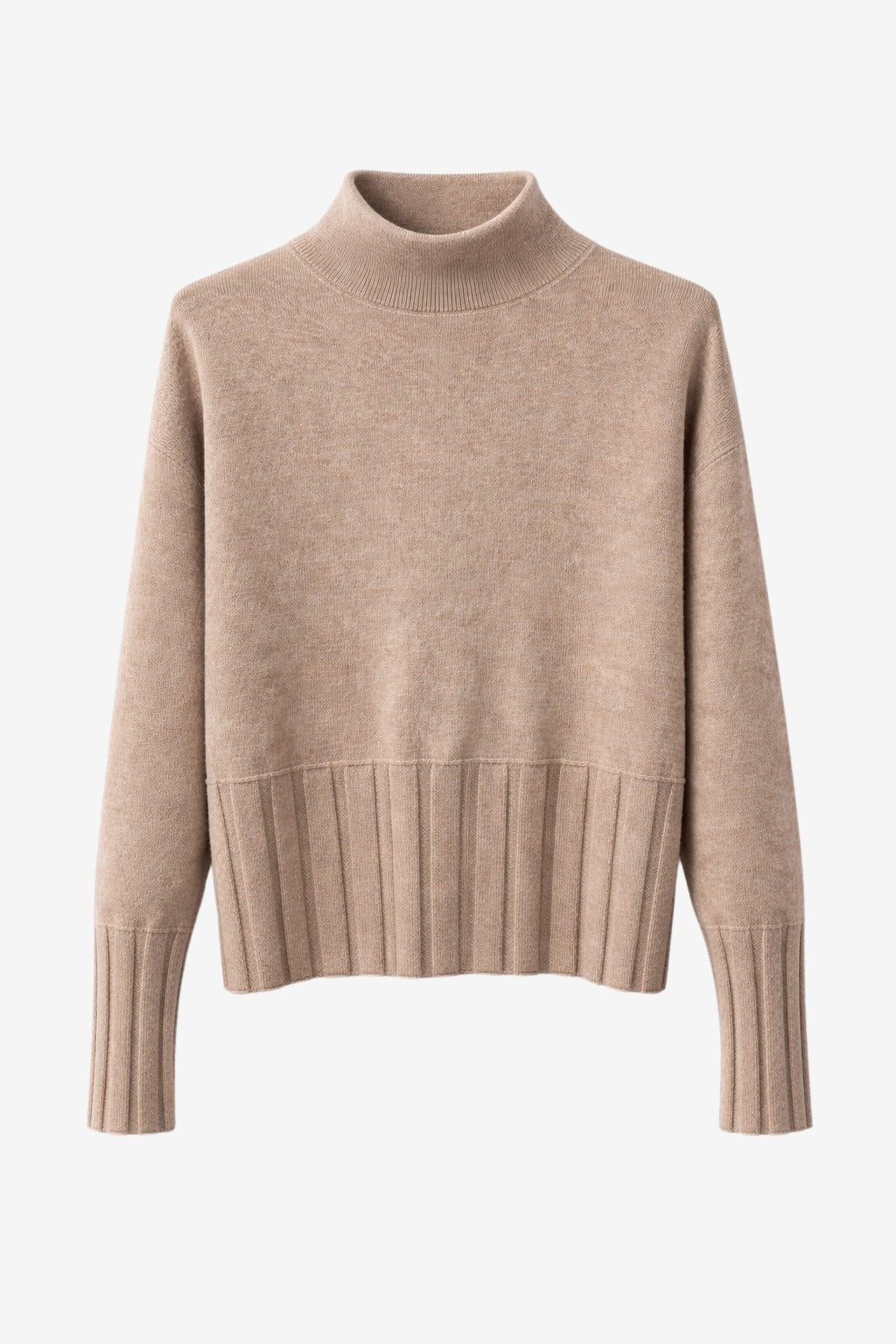 Viscose seamless dyed pullover NB2275 | Camel
