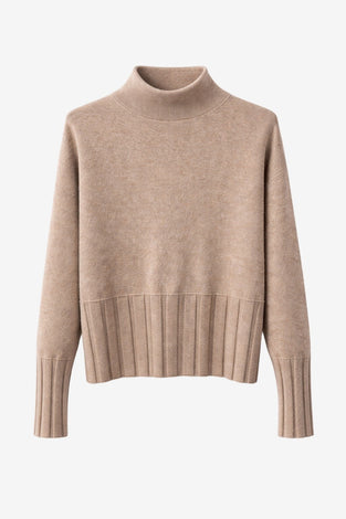 Viscose seamless dyed pullover NB2275 | Camel