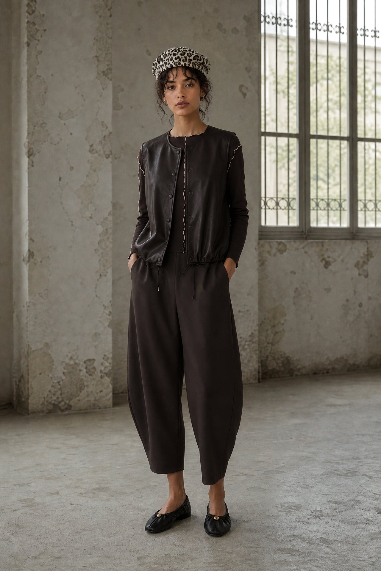 Benot pants technical jersey | Chocolate