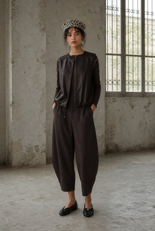 Benot pants technical jersey | Chocolate