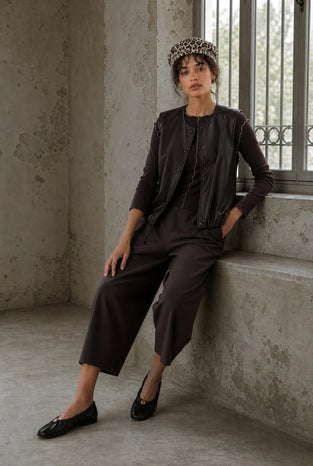 Benot pants technical jersey | Chocolate