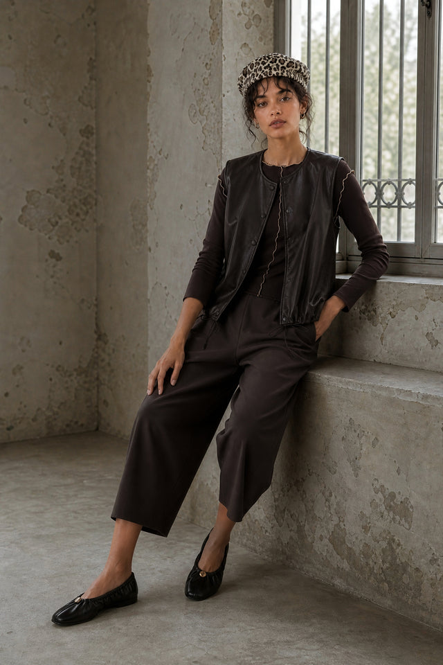 Benot pants technical jersey | Chocolate