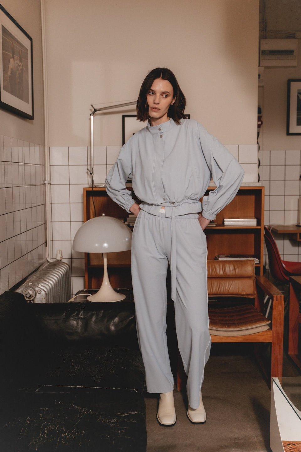 Ian jacket technical jersey | Light Blue