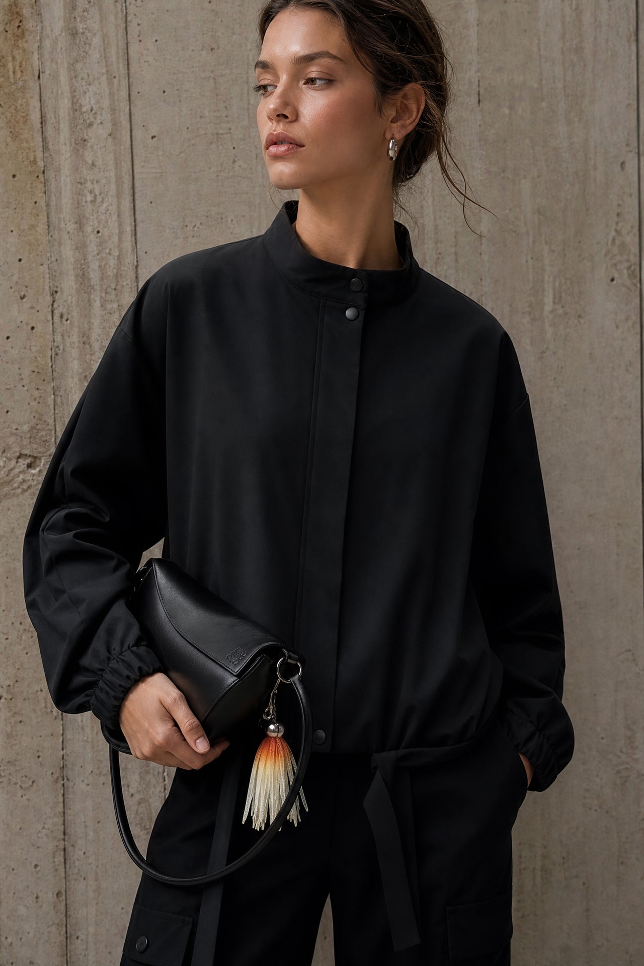 Ian jacket technical jersey | Black