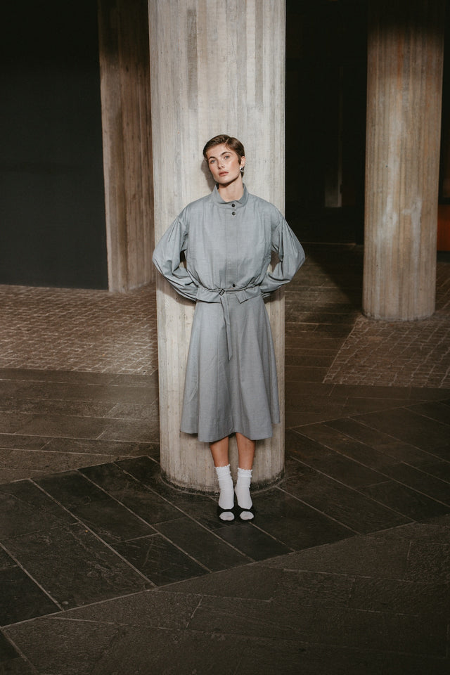 Mishele viscose skirt | Light grey