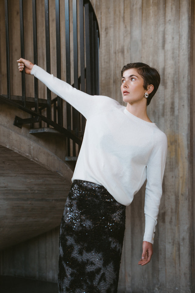 Pullover Cashmere blend 2480 | Ecru