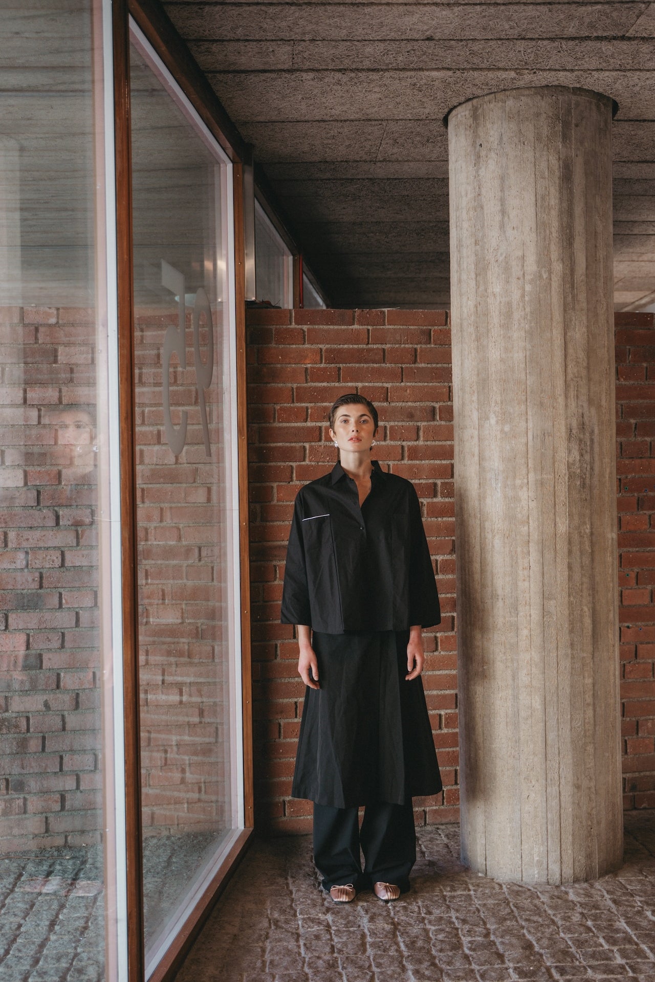 Limone studio poplin blouse | Black