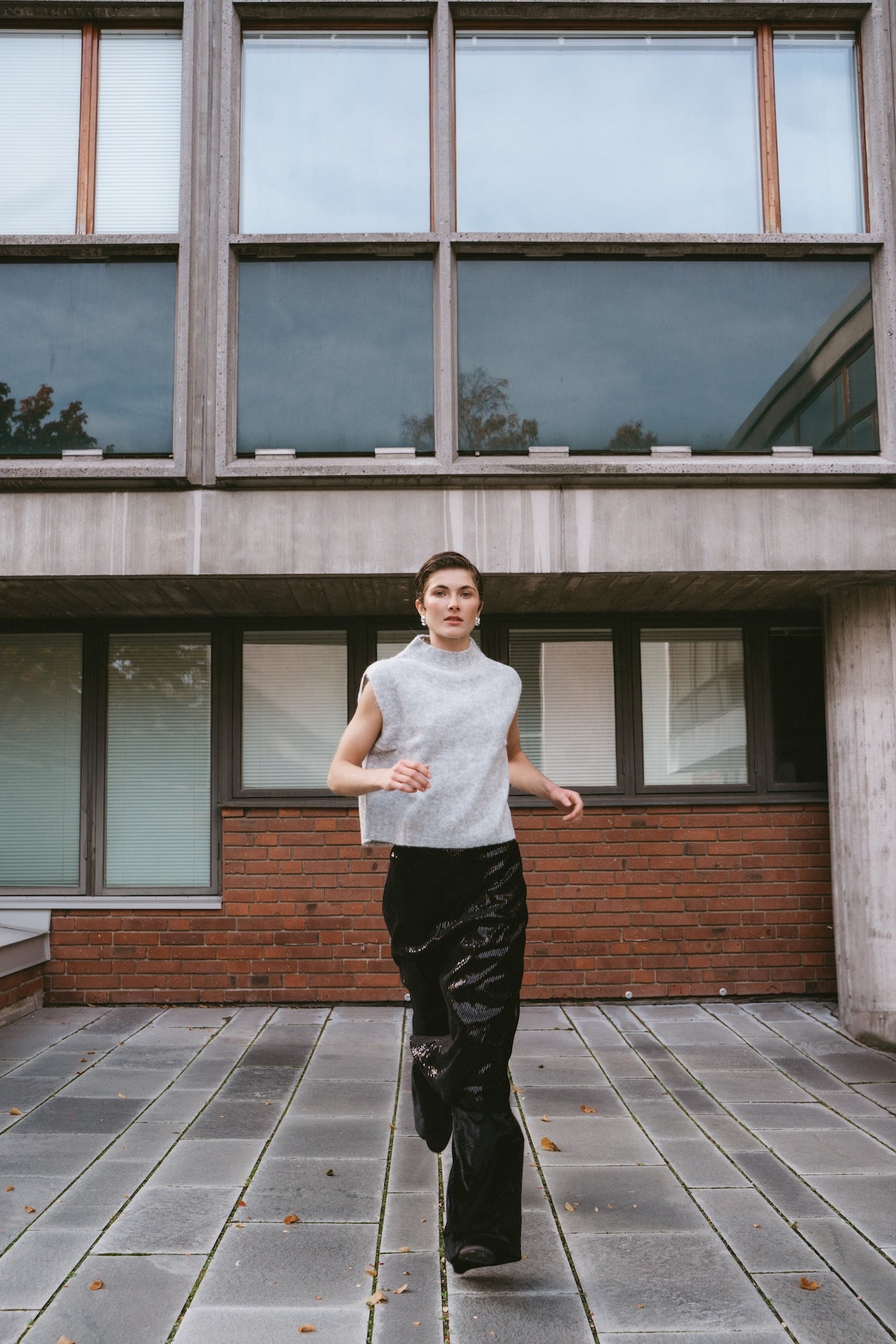 Alpaca Vest H24179 | Grey