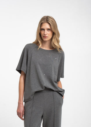Pavel giulietta piquet top | Grey