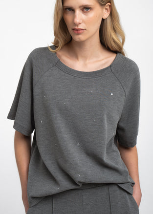 Pavel giulietta piquet top | Grey