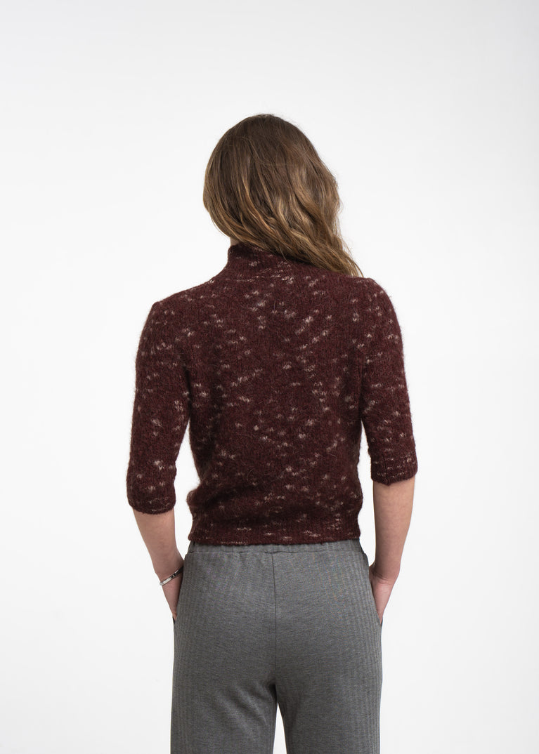 Fancy pongo sweater 26507 | Bordo