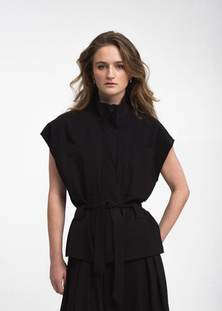 Patricia vest technical jersey | Black