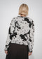 Jacquard print pullover 2372 | Ecru Moro