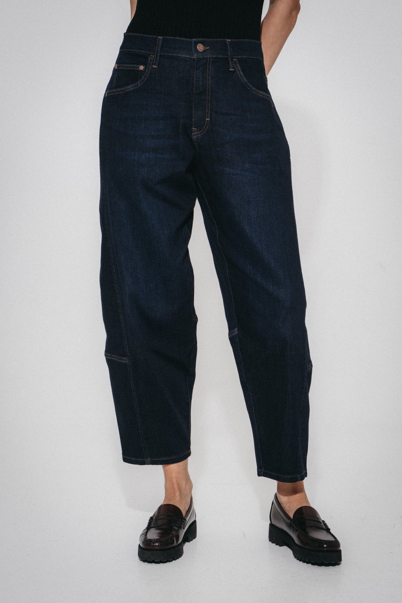 Dramak ultimate barrel jeans | Dark Blue