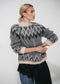 Brushed winter pullover H26001 | Grey