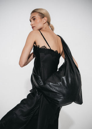 Noir eco leather bag | Black