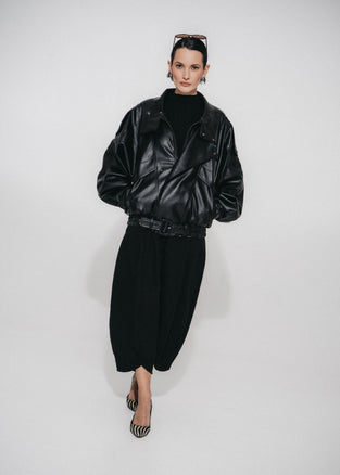 Pulse baggy lyocell pants | Black