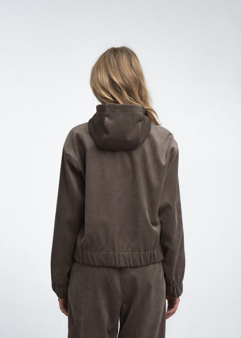 Golia jeans hoodie bomber | Toupe