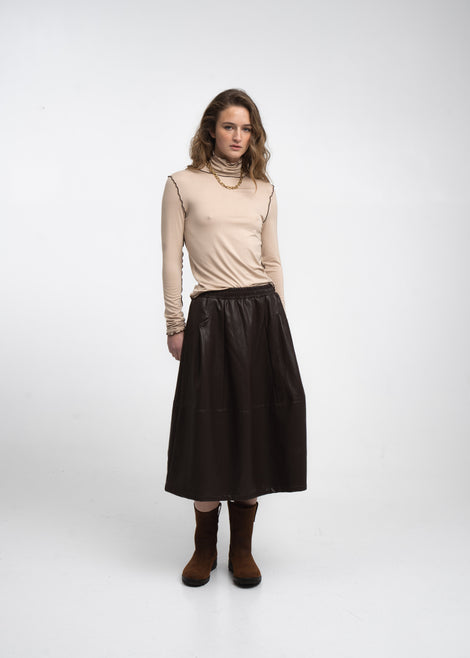 Janice viscose top | Capuccino