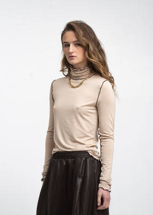 Janice viscose top | Capuccino
