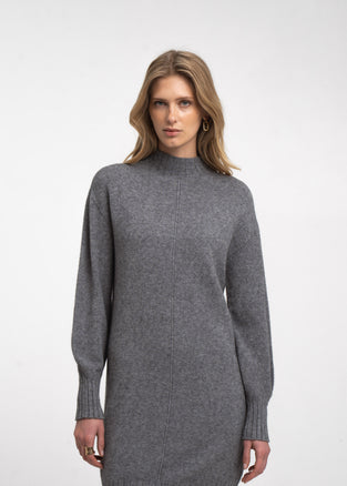 Long pullover viscose blend 2068 | Dark Grey