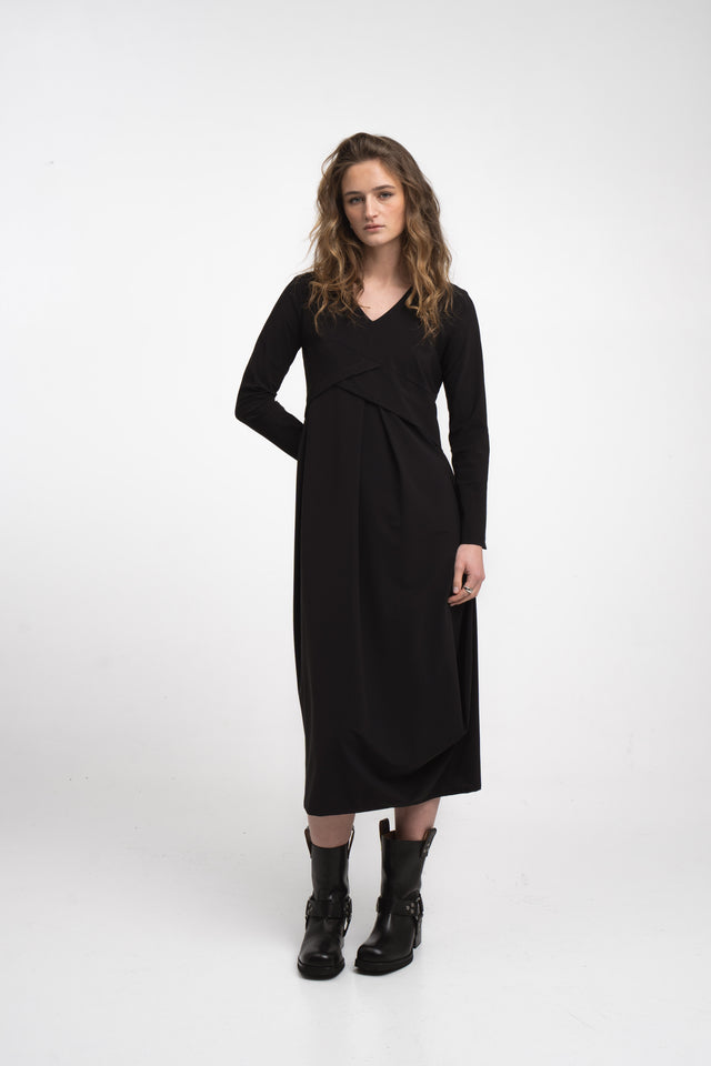 Anita dress technical jersey | Black
