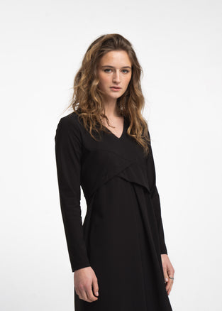 Anita dress technical jersey | Black