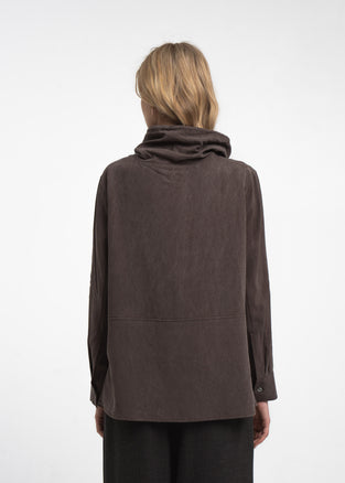 Lina tencel blouse | Dark Brown