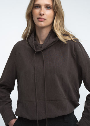 Lina tencel blouse | Dark Brown