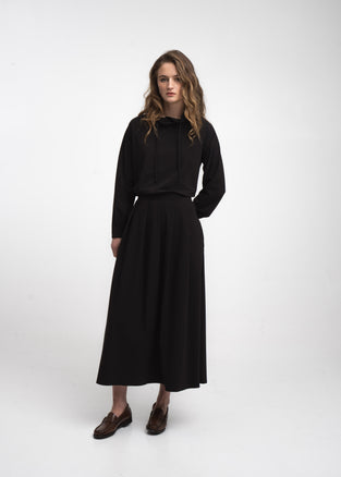 Mercedes skirt technical jersey | Black